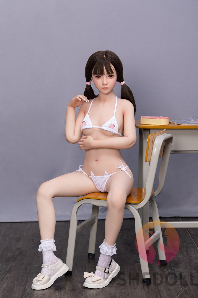 140cm-H47(洛伊)A-Cup貧乳可愛セッメイド清純系SHEDOLLリアルラブドール